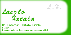 laszlo hatala business card